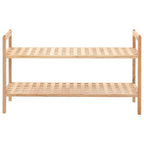 vidaXL Schuhregal Walnussholz Massiv 69x26x40 cm