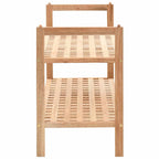 vidaXL Schuhregal Walnussholz Massiv 69x26x40 cm