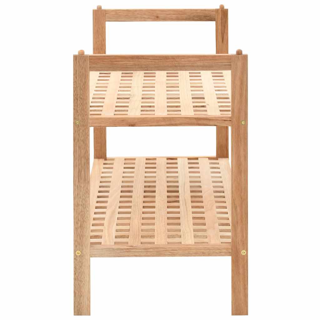 vidaXL Schuhregal Walnussholz Massiv 69x26x40 cm