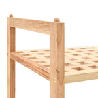 vidaXL Schuhregal Walnussholz Massiv 69x26x40 cm