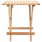 vidaXL Klappbarer Beistelltisch Walnussholz Massiv 50x50x49 cm