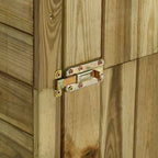 vidaXL Geräteschuppen mit Unterstand Kiefernholz 253×80×170 cm