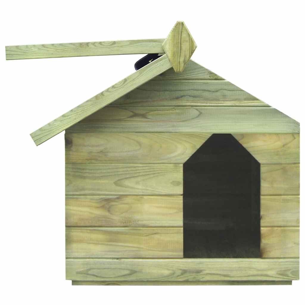 vidaXL Hundehütte mit Dach Imprägniertes Kiefernholz