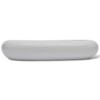 vidaXL Bad-Waschbecken mit Mischbatterie Keramik Oval Weiß