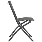 vidaXL Klappbare Gartenstühle 2 Stk. Stahl und Textilene