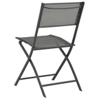 vidaXL Klappbare Gartenstühle 2 Stk. Stahl und Textilene