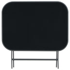 vidaXL Gartentisch Klappbar Grau 100x75x72 cm Glas und Stahl