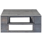 vidaXL Outdoor-Ottomane Paletten Holz Grau