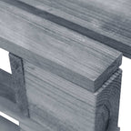 vidaXL Outdoor-Ottomane Paletten Holz Grau