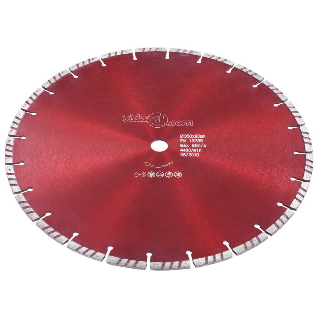 vidaXL Diamant-Trennscheibe mit Turbo Stahl 300 mm