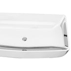 vidaXL Waschbecken 71 x 38 x 13,5 cm Keramik Silbern