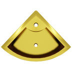 vidaXL Waschbecken mit Überlauf 45 x 32 x 12,5 cm Keramik Golden