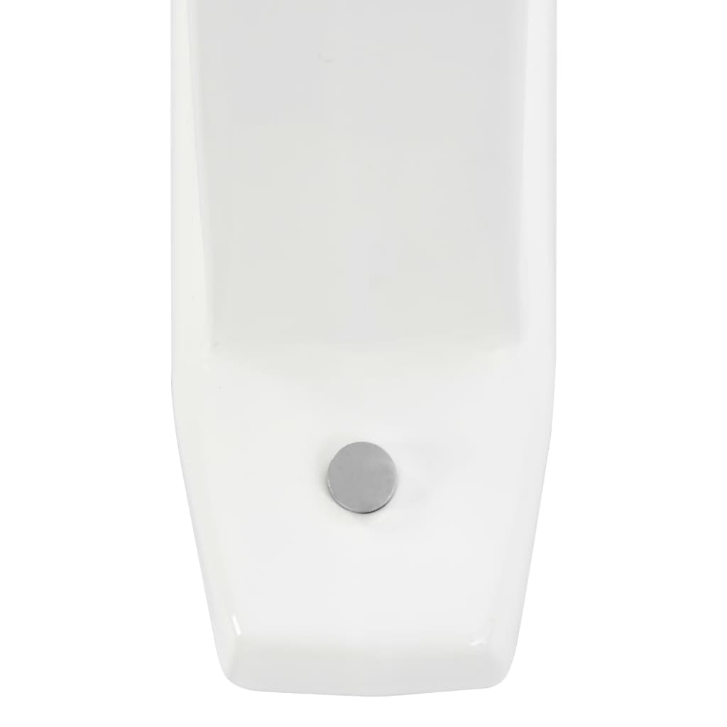 vidaXL Urinal Trennwand Wandmontage Keramik Weiß