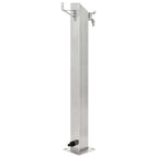 vidaXL Garten-Wassersäule Edelstahl Quadratisch 95 cm