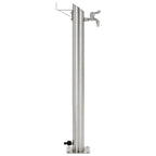 vidaXL Garten-Wassersäule Edelstahl Rund 95 cm