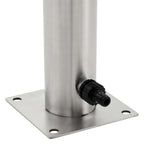 vidaXL Garten-Wassersäule Edelstahl Rund 95 cm