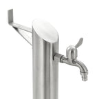 vidaXL Garten-Wassersäule Edelstahl Rund 95 cm