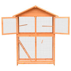 vidaXL Vogelkäfig Kiefernholz & Tannenholz 125,5x59,5x164 cm