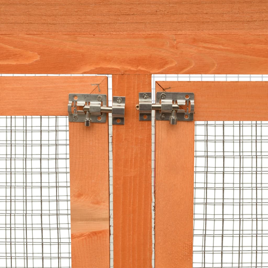 vidaXL Vogelkäfig Kiefernholz & Tannenholz 125,5x59,5x164 cm