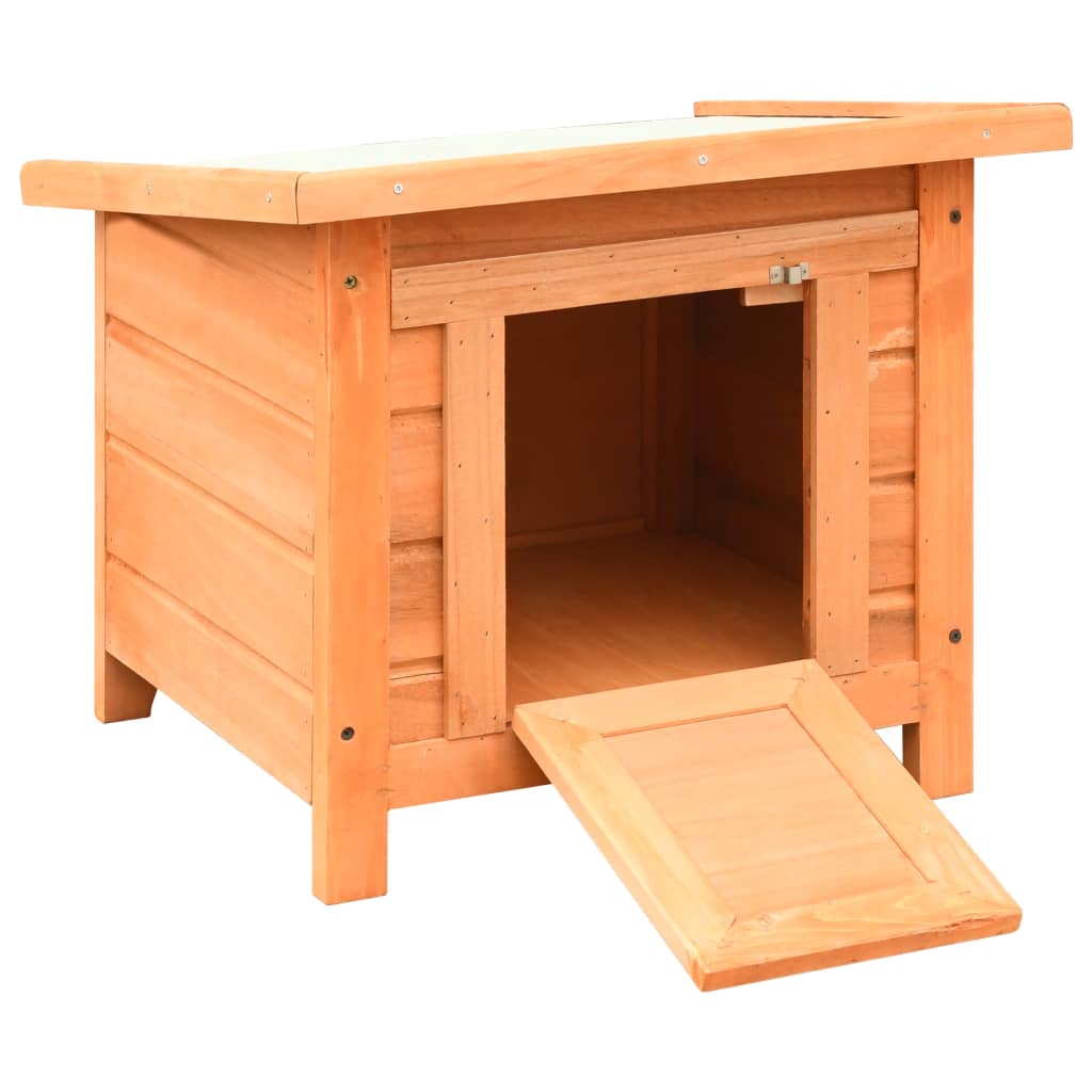 vidaXL Katzenhaus 50x46x43,5 cm Kiefernholz & Tannenholz