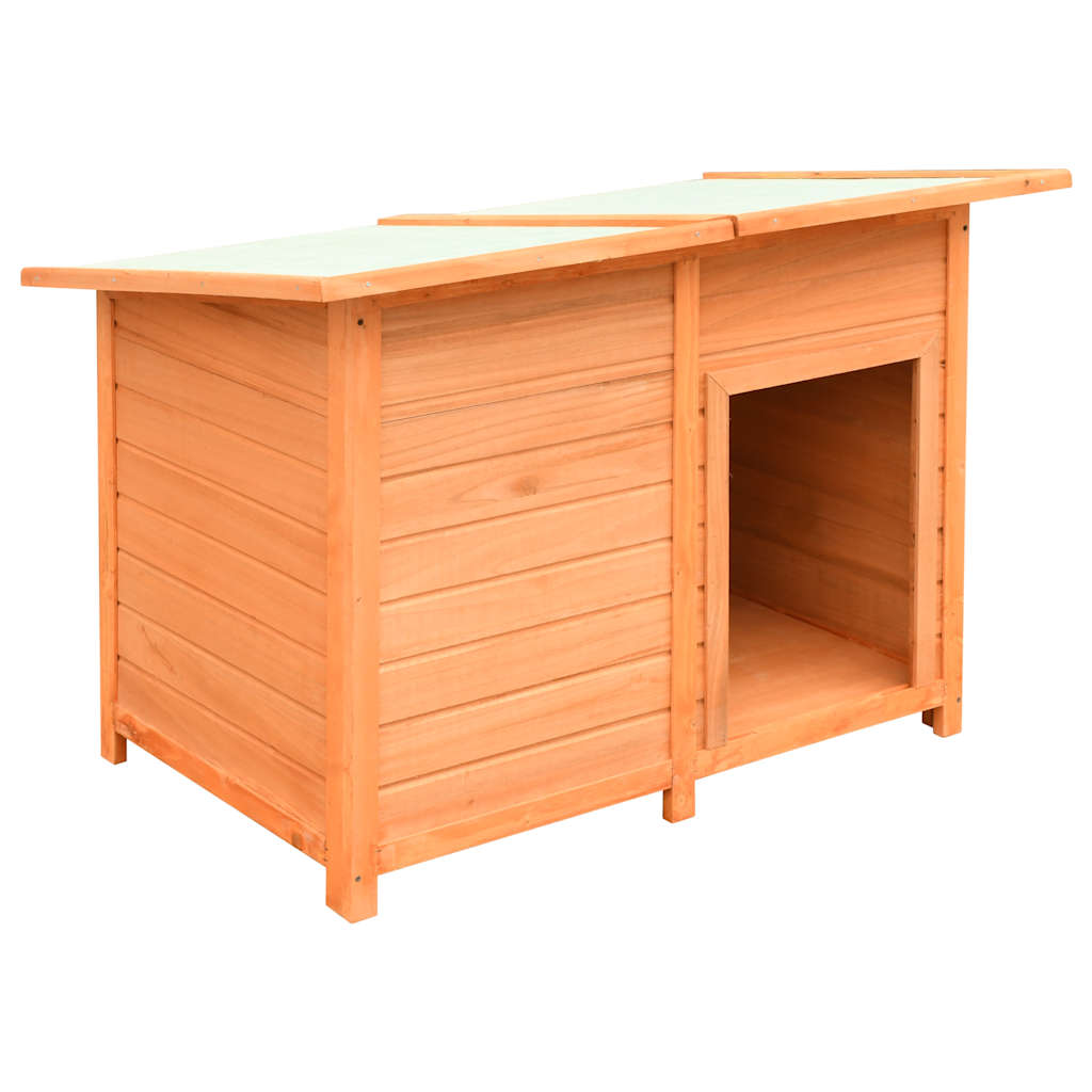 vidaXL Hundehütte Kiefernholz & Tannenholz 120x77x86 cm