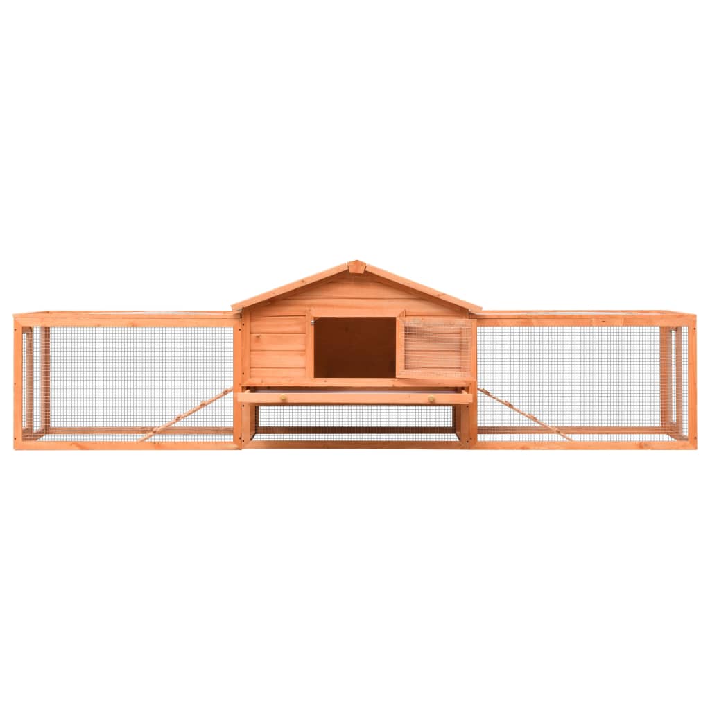 vidaXL Kaninchenstall 310x70x87 cm Kiefernholz & Tannenholz