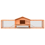 vidaXL Kaninchenstall 310x70x87 cm Kiefernholz & Tannenholz