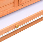 vidaXL Kaninchenstall 310x70x87 cm Kiefernholz & Tannenholz