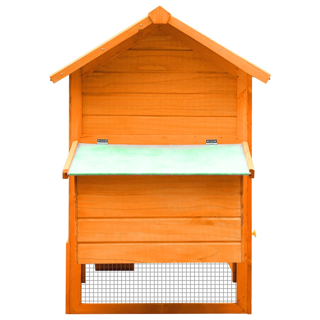 vidaXL Hühnerkäfig 170x81x110 cm Kiefernholz & Tannenholz