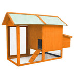 vidaXL Hühnerkäfig 170x81x110 cm Kiefernholz & Tannenholz
