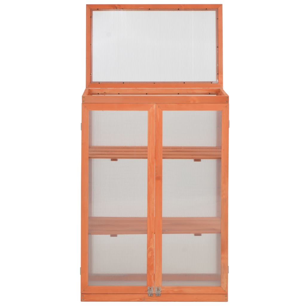 vidaXL Gewächshaus-Schrank Holz 75x47x109 cm
