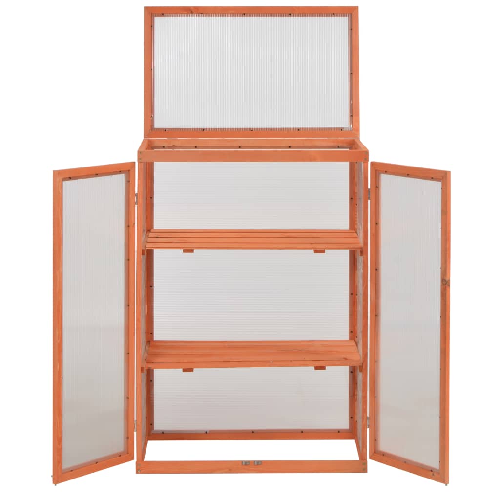 vidaXL Gewächshaus-Schrank Holz 75x47x109 cm