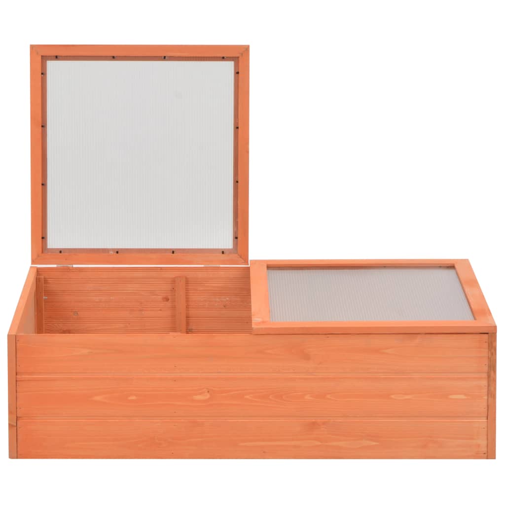 vidaXL Frühbeet Holz 100x50x34 cm