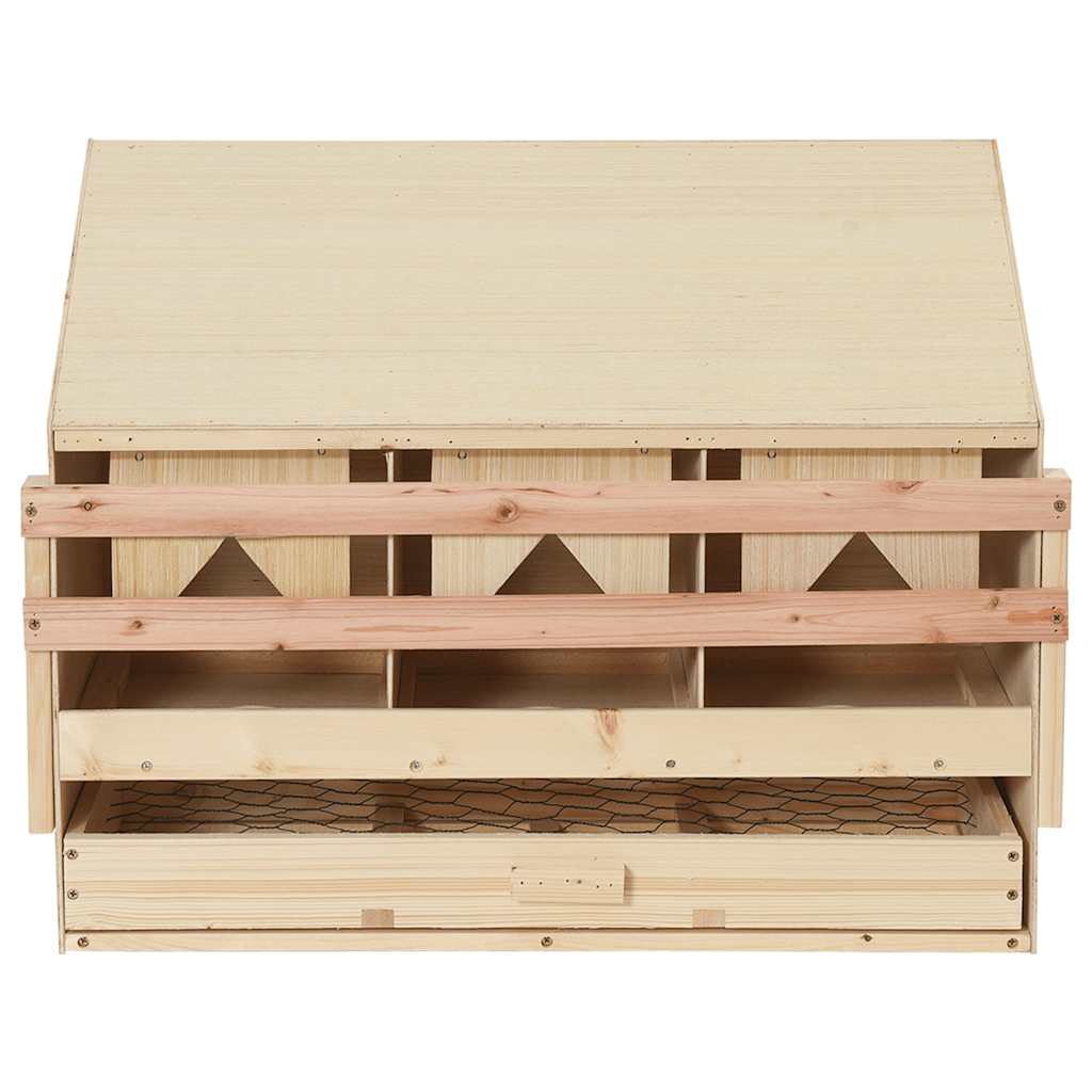 vidaXL 3er Legenest 72x33x54 cm Massivholz Kiefer