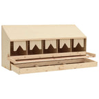 vidaXL 5er Legenest 117x33x54 cm Massivholz Kiefer