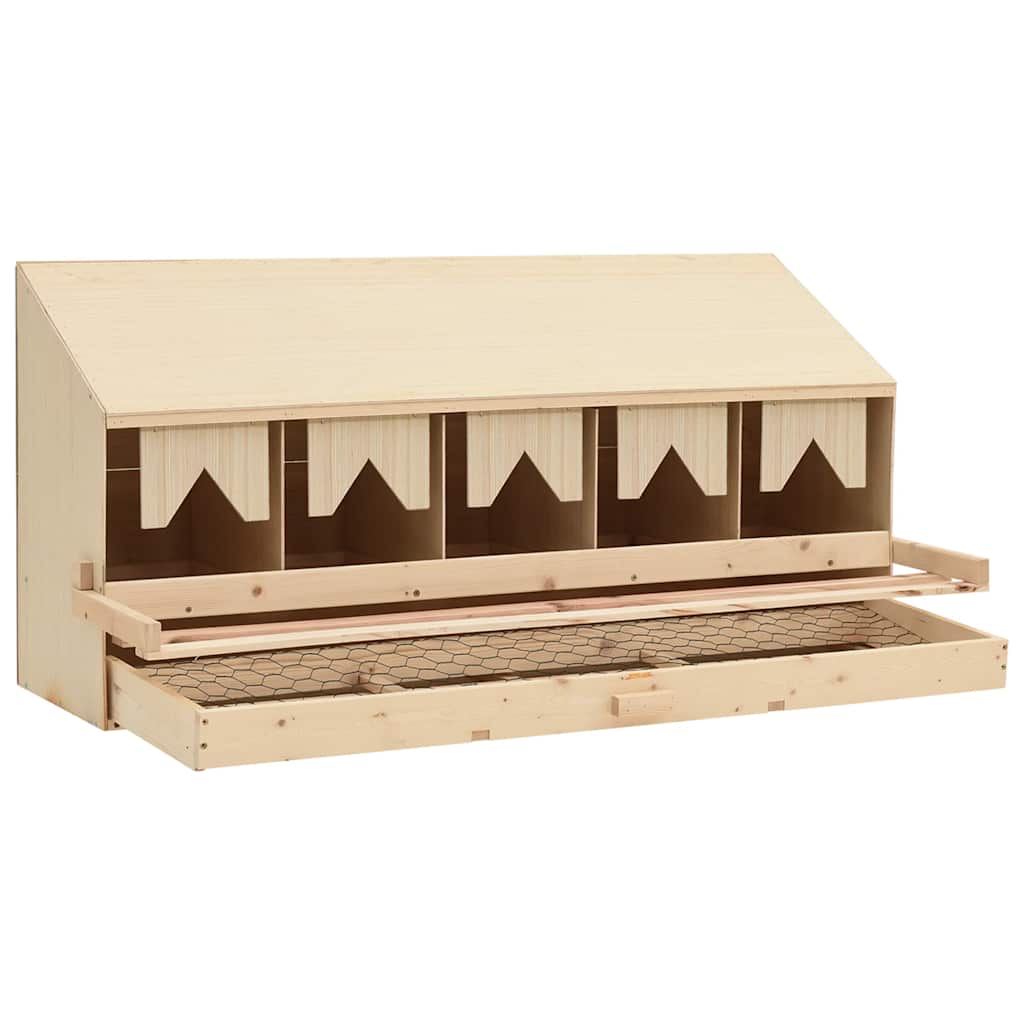 vidaXL 5er Legenest 117x33x54 cm Massivholz Kiefer