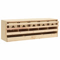 vidaXL 5er Legenest 117x33x54 cm Massivholz Kiefer
