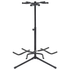 vidaXL Gitarrenständer Schwarz Stahl