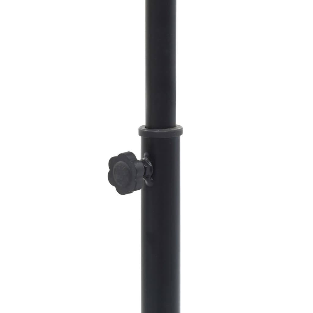 vidaXL Gitarrenständer Schwarz Stahl