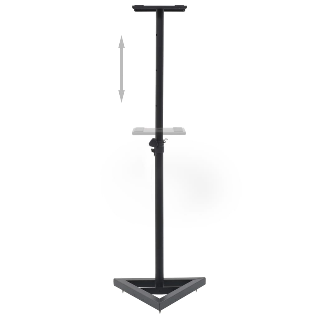 vidaXL Studio-Monitor-Lautsprecherständer 2 Stk. Schwarz Stahl