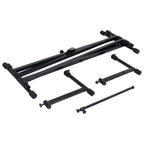 vidaXL Keyboardständer Doppelstrebig X-Rahmen Schwarz