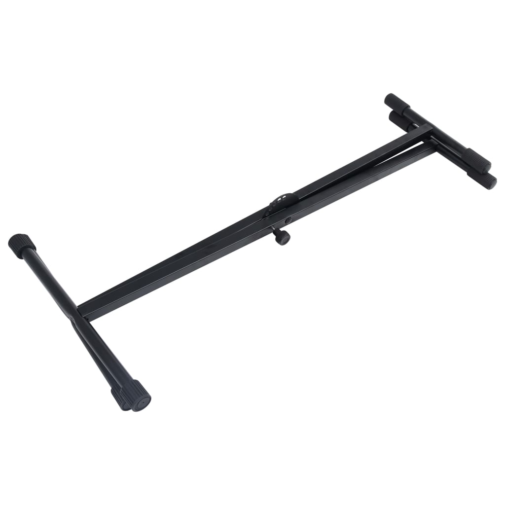 vidaXL Keyboardständer und Hocker Set Schwarz