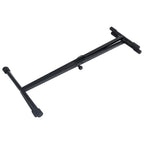 vidaXL Keyboardständer und Hocker Set Schwarz