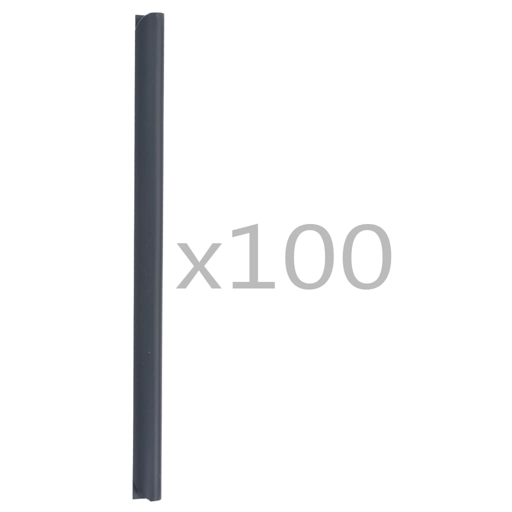 vidaXL Clips für Sichtschutzstreifen 100 Stk. PVC Transparent
