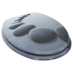 vidaXL Toilettensitz mit Soft-Close-Deckel MDF Stein-Design