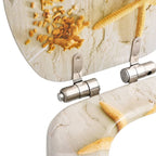 vidaXL Toilettensitz mit Soft-Close-Deckel MDF Seestern-Design