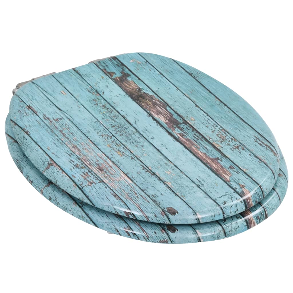 vidaXL Toilettensitz mit Soft-Close-Deckel MDF Altholz-Design