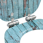 vidaXL Toilettensitz mit Soft-Close-Deckel MDF Altholz-Design
