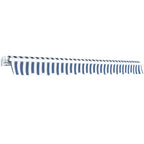vidaXL Gelenkarmmarkise 350 cm Blau/Weiß