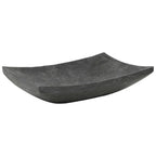 vidaXL Waschbecken 50x35x12 cm Marmor Schwarz